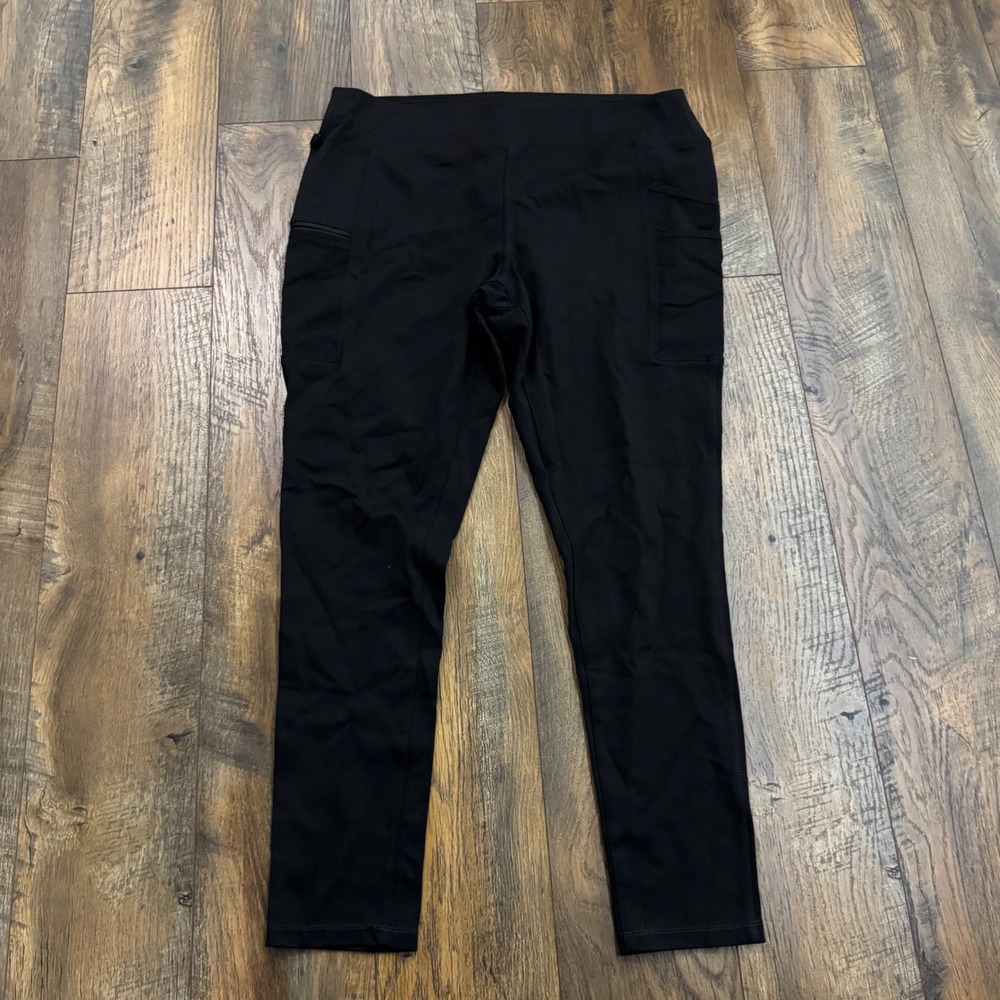 Carhartt Force Fitted‎ Leggings Womens Large Black Utility Work Active Stretch